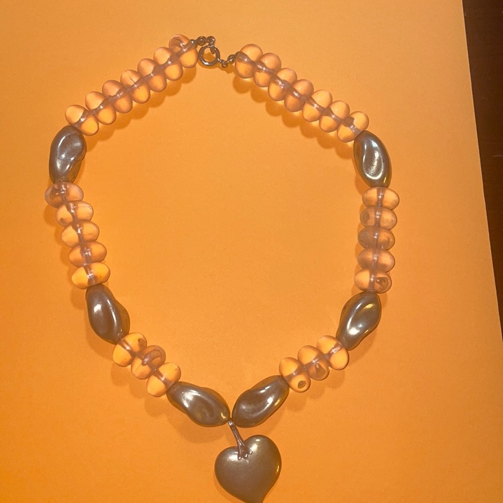 Pretty Heart Choker Heart Necklace
